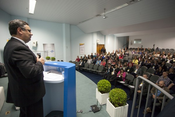 O presidente do SPC Brasil, Roque Pellizzaro Júnior, durante a abertura do 1º Seminário Regional de Serviço de Proteção ao Crédito