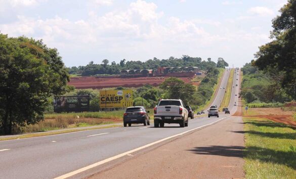 Trecho da BR-277 na entrada de Foz do Iguaçu – foto divulgação