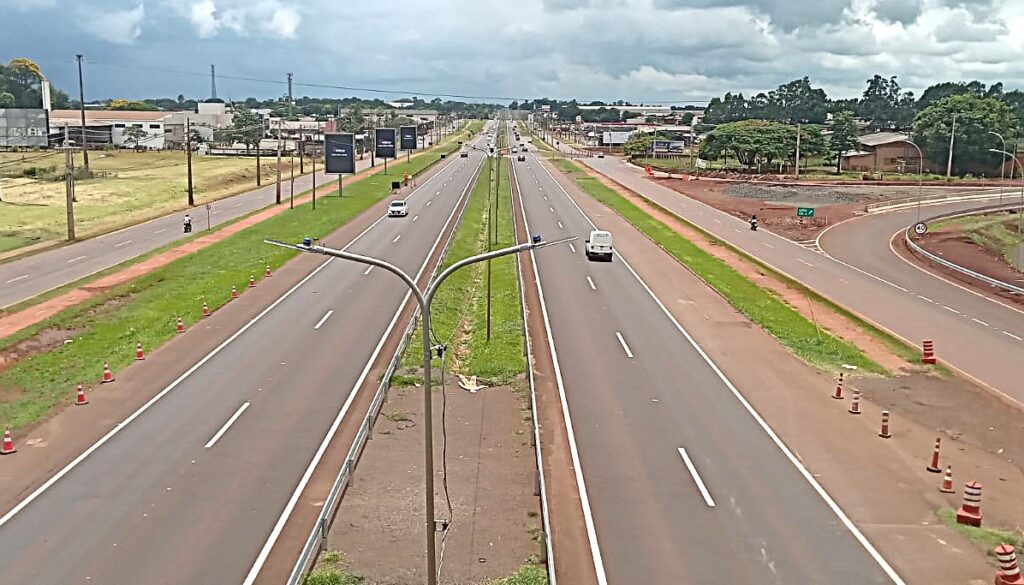 Trecho da BR-277, na entrada de Foz do Iguaçu - foto: assessoria/arquivo