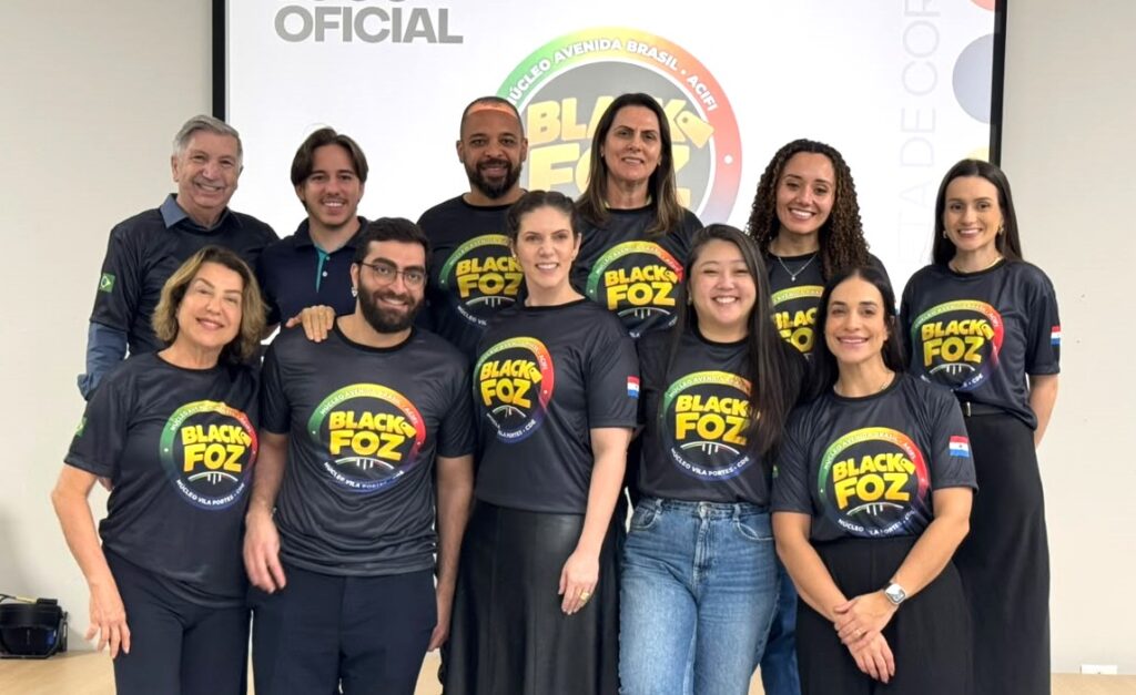 Black Foz é uma ação conjunta dos núcleos da Vila Portes e da Avenida Brasil, da ACIFI – foto divulgação